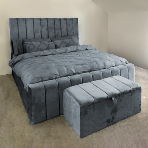 Plush panel velvet - plush, upholstered