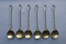 Silver Coin Spoons -- Six -- Bavaria -- 30 kreuzer -- Demitasse