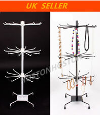 Rotating Metal 3/7Tier Stand Rack Jewellery Necklace Key-ring Display 30/70 Hook