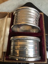 Stunning Sterling Silver Napkin Rings