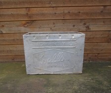 Vintage advertising  weathered Walls ice cream metal box garden planter