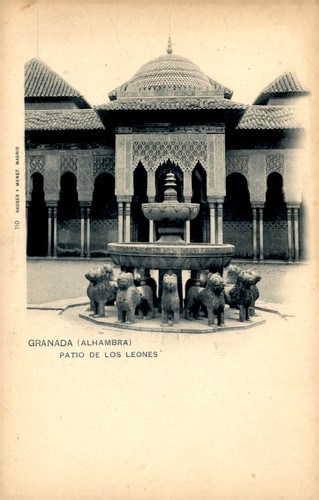 Alhambra patio los leones - patio, de