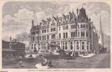 1863 : THE DUKE OF CORNWALL HOTEL, PLYMOUTH. C. FORSTER HAYWARD, ARCHITECTURE. A