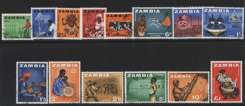 Zambia 1964 definitive - zambia, set