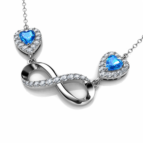 Infinity necklace 925 sterling - necklace,