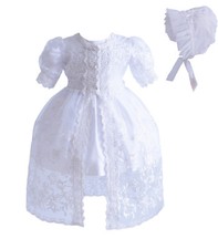 Baby 3 Piece White Lace