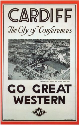 Vintage gwr cardiff railway - gwr,