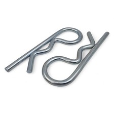 R Clips Bright Zinc Plated Retaining Pins - M4 M6 M8 Split Pins for Clevis pins