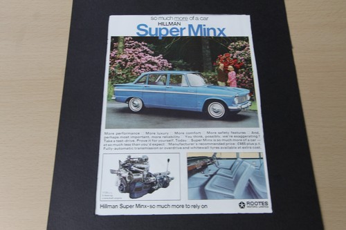 Original mag advert hillman - mag,