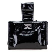 CHANEL 2.55 Handbag in Black Patent Leather for Women