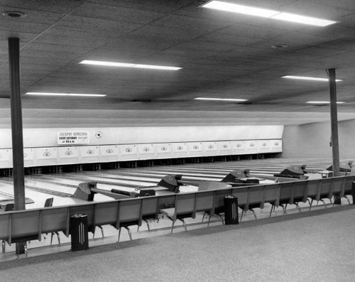 Interior bowling alley - interior, a