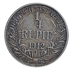 1912 J German East Africa ¼