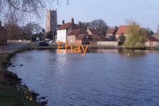 35mm Slide - Pond, Church & Village Buildings, Great Massingham, Norfolk, 2000