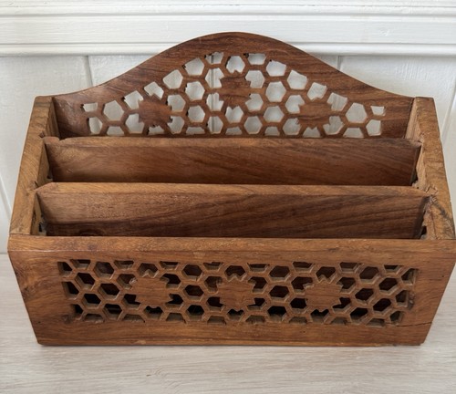 Vintage hand carved wooden - vintage,