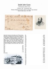 E-GB Free Front 1827 signed JJ Guest, MP Honiton & Merthyr Tydvil