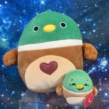 Squishmallows Duck Mallard Avery 8” Soft Plush Toy & Mini Mc Donald’s