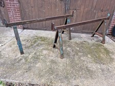 Huge Antique Vintage Tressels X2 Dining Table Project