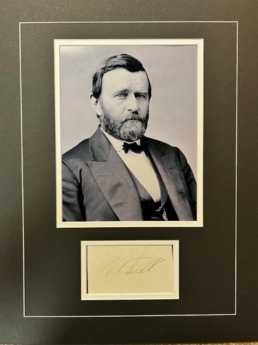 Ulysses grant signed display - ulysses,