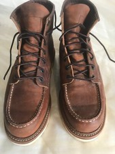 Red Wing CLASSIC MOC TOE BOOTS 1907 - COPPER ROUGH & TOUGH - UK Size 8 RRP £349
