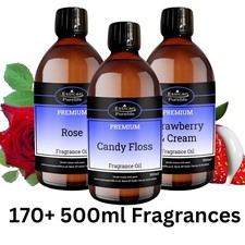 500ML Fragrance Oil - 170+ Scents - Candle Bath bomb Soap Making Wax Melts IFRA