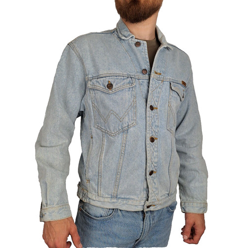Wrangler mens light blue denim - mens,