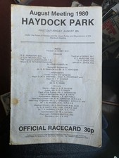 VINTAGE OFFICIAL PROGRAMME HAYDOCK RACES, AUGUST MEETING, FRIDAY AUG 8th 1980