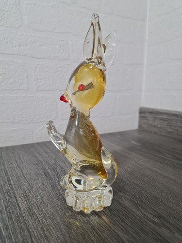 Vintage murano glass rabbit - vintage,