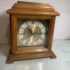 Wm.Widdop Wood Mantel Clock Est. 1883 - Vintage  - Spare and Repair.
