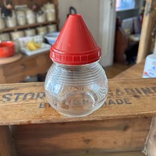 Vintage glass red hard - &,