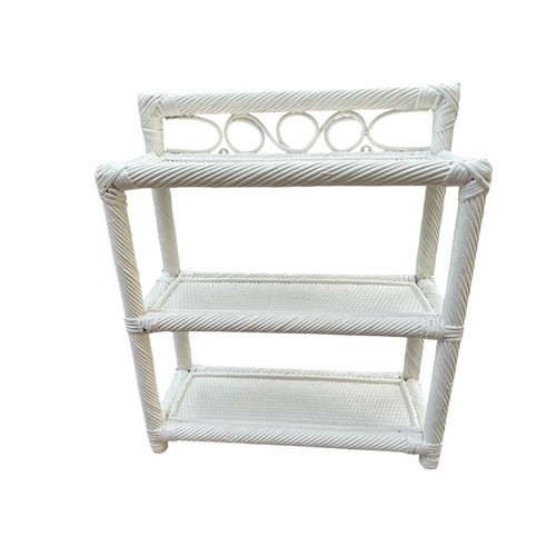 Vintage wicker cane wall - wicker, shelf
