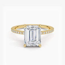2 Ct Emerald Cut Lab Grown
