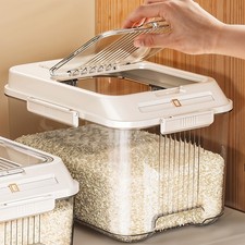 Kitchen Dry Food Sealed Storage Container Grain Box Rice Barrel Cereal Dispenser