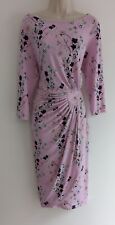 💜 DAMART SIZE 16 Beautiful Ladies Pink Floral Dress Ref D.