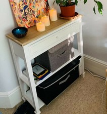 Slim Hallway Console Table Hall Entryway Living Room Furniture Narrow Vintage