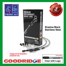 Fits YAMAHA XJ900S DIVERSION 97-03 Goodridge BLK SS Print Front Race Brake Hoses