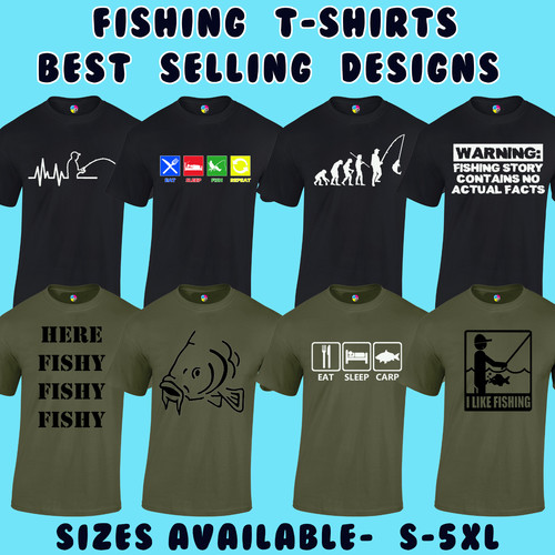 Fishing mens shirt designs - fishing, t