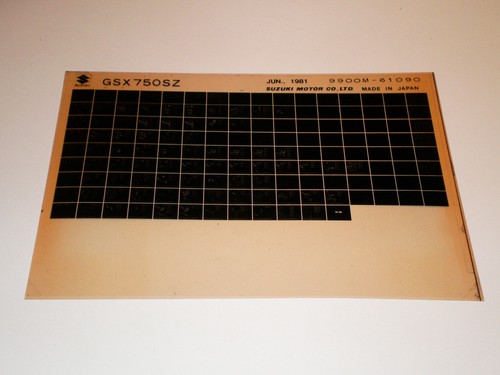 Microfich spare parts