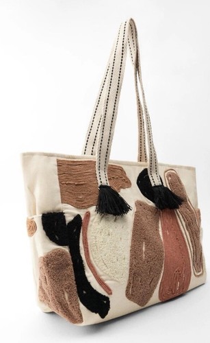 Zara printed tote bag - zara,