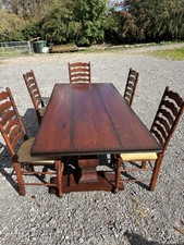 Solid hardwood reproduction table 1m x 2.1m
