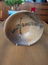 Orange/Brown Speckled Low Bowl