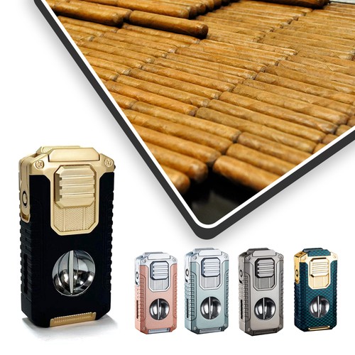 Triple flame torch lighter - flame,