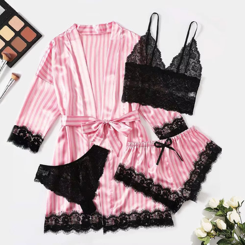 Piece set woman satin - woman's, silk