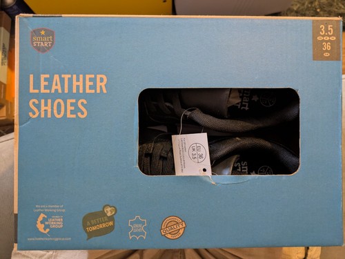 Smart start boys black shoes - smart,