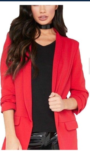 Women blazer ruched sleeve - women's,