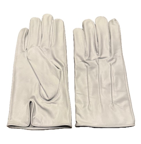 Men white leather dress - white,