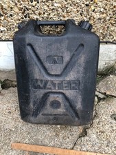 British Army Vintage Black Plastic Jerry Can Water Container 20L - Dated 1989
