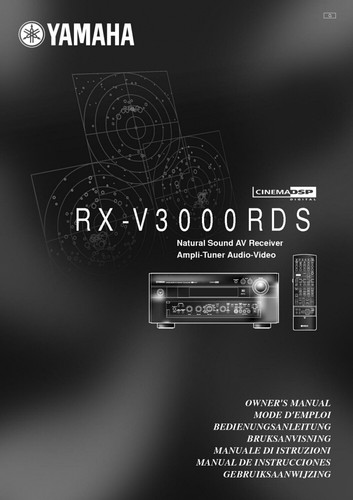 Yamaha v3000rds receiver - rx-v3000rds,