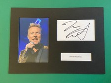 RONAN KEATING - MUSIC ICON & LEGEND - BOYZONE SIGNED A4 MOUNT  +COA