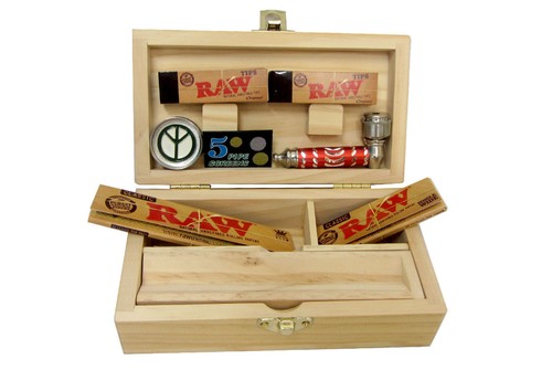 Raw rolling supreme wooden box - raw,