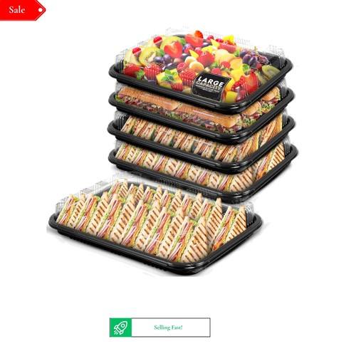 Pack sandwich trays with - 5,